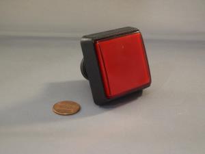 BAY TEK ENTERTAINMENT A5PB3001 RED SQUARE PUSH BUTTON