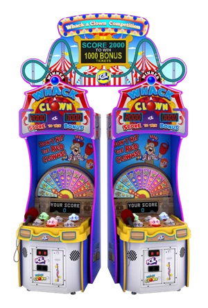 ICE WHACK A CLOWN 2 GAME PACKAGE W/ MARQUEE