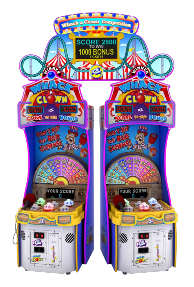 MS6684 ICE WHACK A CLOWN 2 GAME PACKAGE W/ MARQUEE