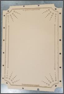 BAY TEK ENTERTAINMENT WACA18028 FRONT PLEXI WINDOW IN FRONT OF TARGETS - SKEE-BALL GLOW