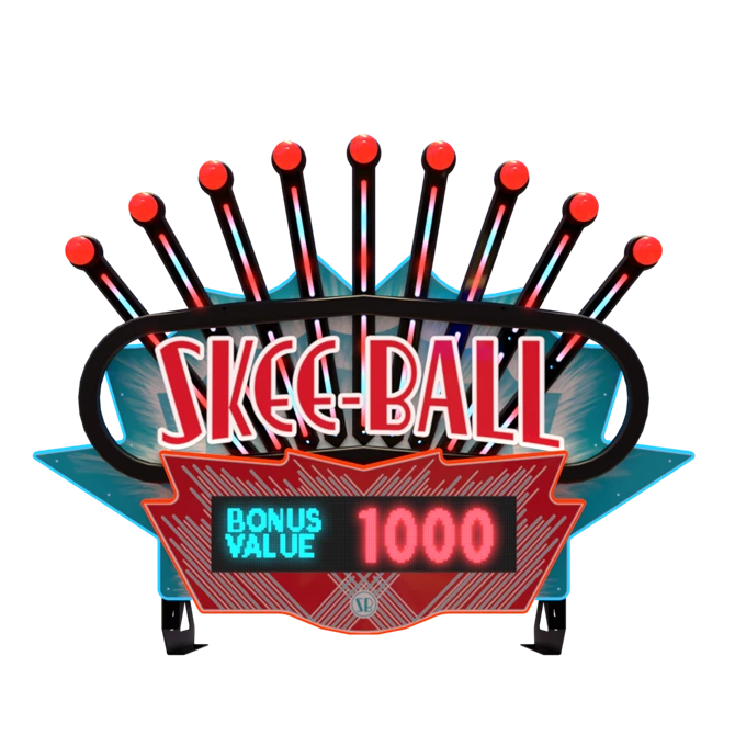 MS0476 BAY TEK SKEEBALL GLOW MARQUEE